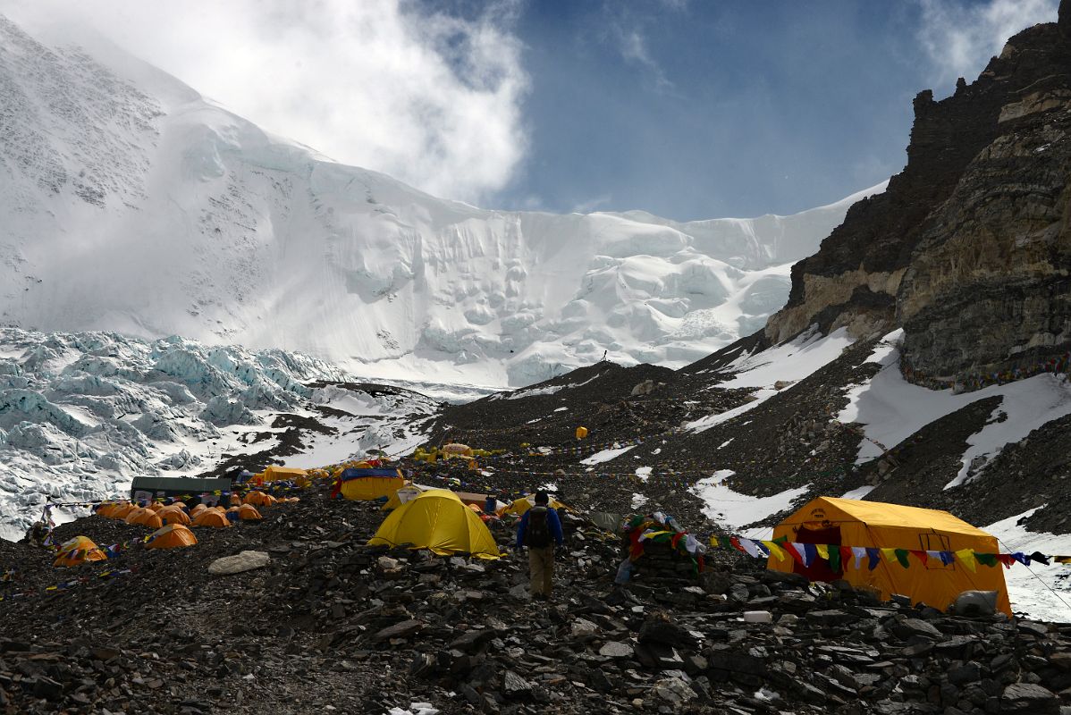 01 After Trekking Almost Seven Hours From Intermediate Camp I Arrived At Mount Everest North Face Advanced Base Camp 6400m In Tibet With The North Col 